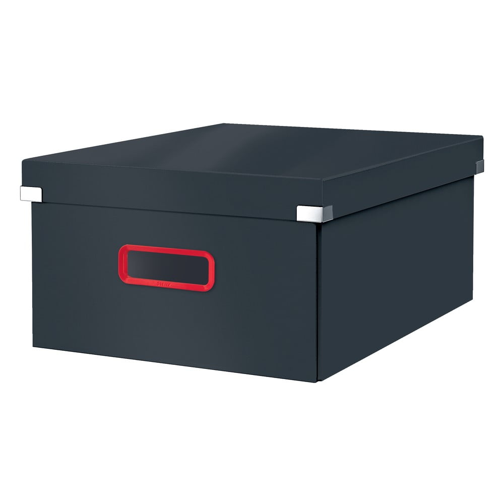 Cutie de depozitare gri din carton cu capac 48x37x20 cm Click&Store – Leitz Cutie de depozitare gri din carton cu capac 48x37x20 cm Click&Store – Leitz