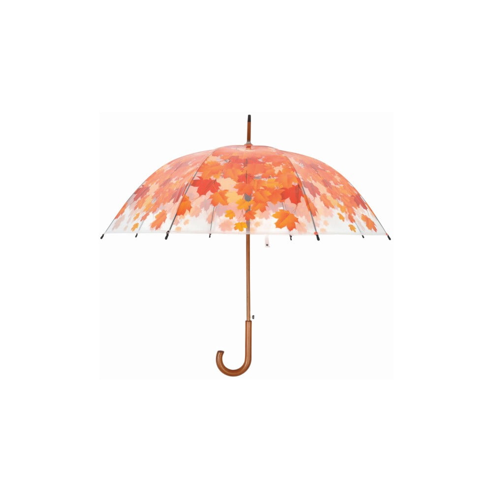 Umbrelă transparentă Esschert Design Ambiance Birdcage Fall Leaves, ⌀ 93 cm Umbrelă transparentă Esschert Design Ambiance Birdcage Fall Leaves, ⌀ 93 cm