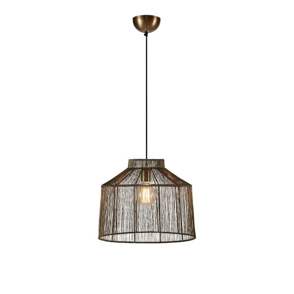 Lustră în culoarea bronz cu abajur din metal ø 42 cm Capanna – Markslöjd Lustră în culoarea bronz cu abajur din metal ø 42 cm Capanna – Markslöjd