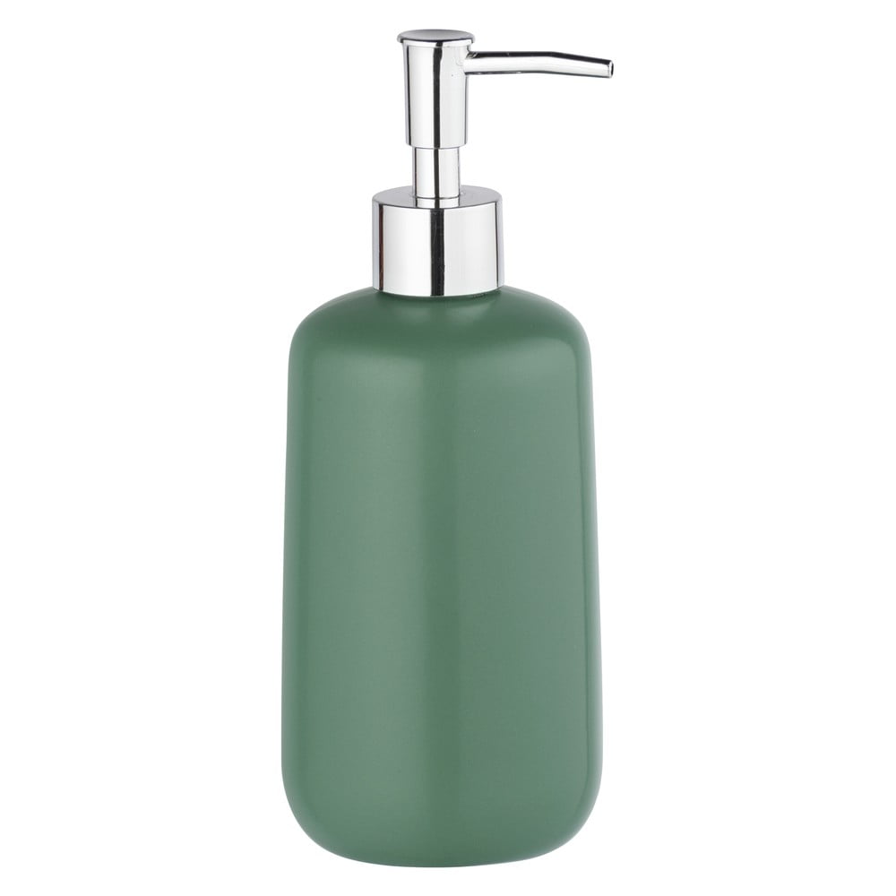 Dozator de săpun lichid verde din ceramică 0.5 l Olinda – Allstar Dozator de săpun lichid verde din ceramică 0.5 l Olinda – Allstar