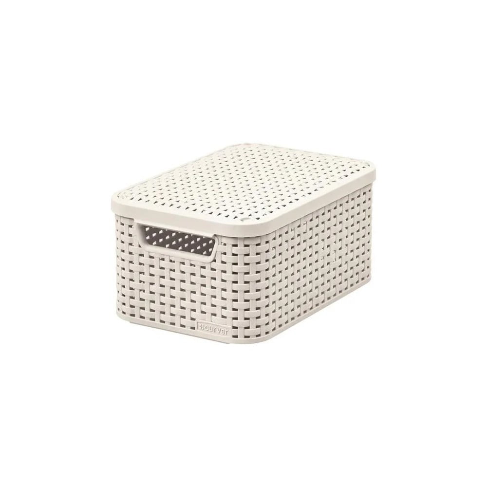Cutie de depozitare crem din plastic cu capac 20x29x14 cm Style – Curver Cutie de depozitare crem din plastic cu capac 20x29x14 cm Style – Curver