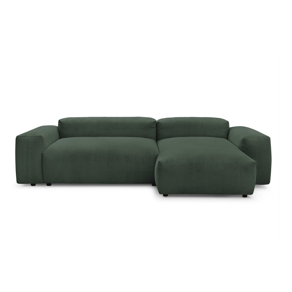 Colțar din catifea reiată verde închis (colț dreapta) Lafayette - Bobochic Paris Colțar din catifea reiată verde închis (colț dreapta) Lafayette - Bobochic Paris