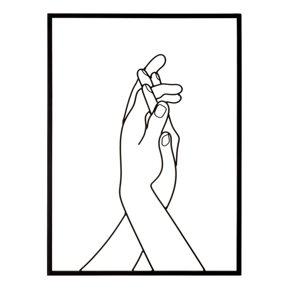 Decorațiune de perete din metal 40x55 cm Simply Hands - Mauro Ferretti Decorațiune de perete din metal 40x55 cm Simply Hands - Mauro Ferretti