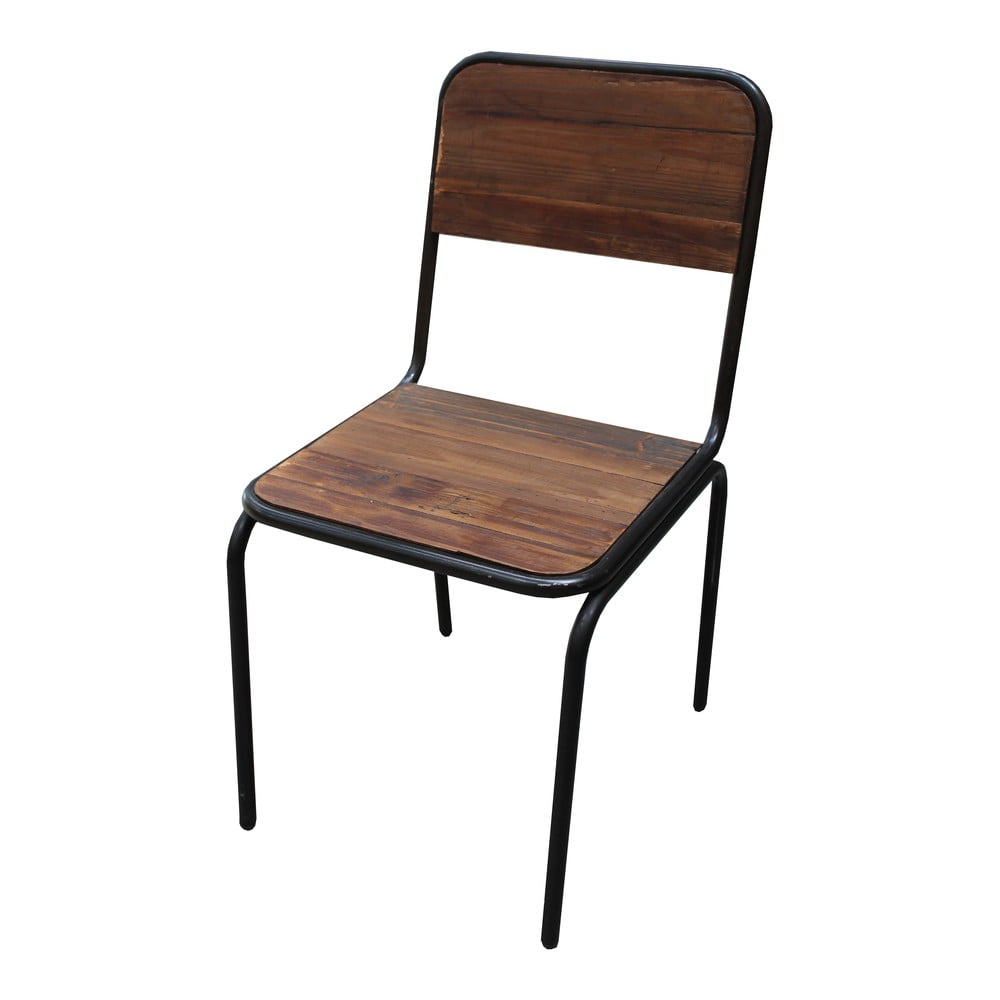 Scaun de dining maro din lemn masiv de brad Industrial – Antic Line Scaun de dining maro din lemn masiv de brad Industrial – Antic Line