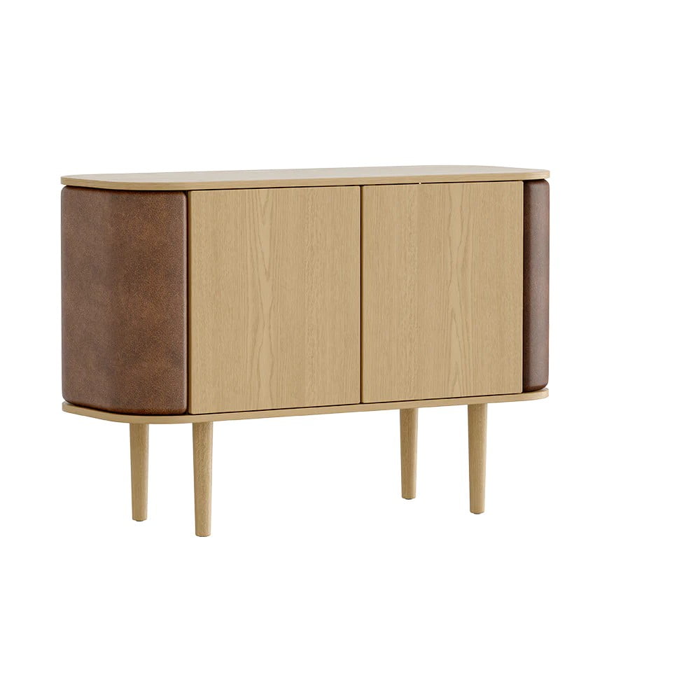 Comodă în culoare naturală/maro deschis joasă cu aspect de lemn de stejar 109x75 cm Treasures – UMAGE Comodă în culoare naturală/maro deschis joasă cu aspect de lemn de stejar 109x75 cm Treasures – UMAGE