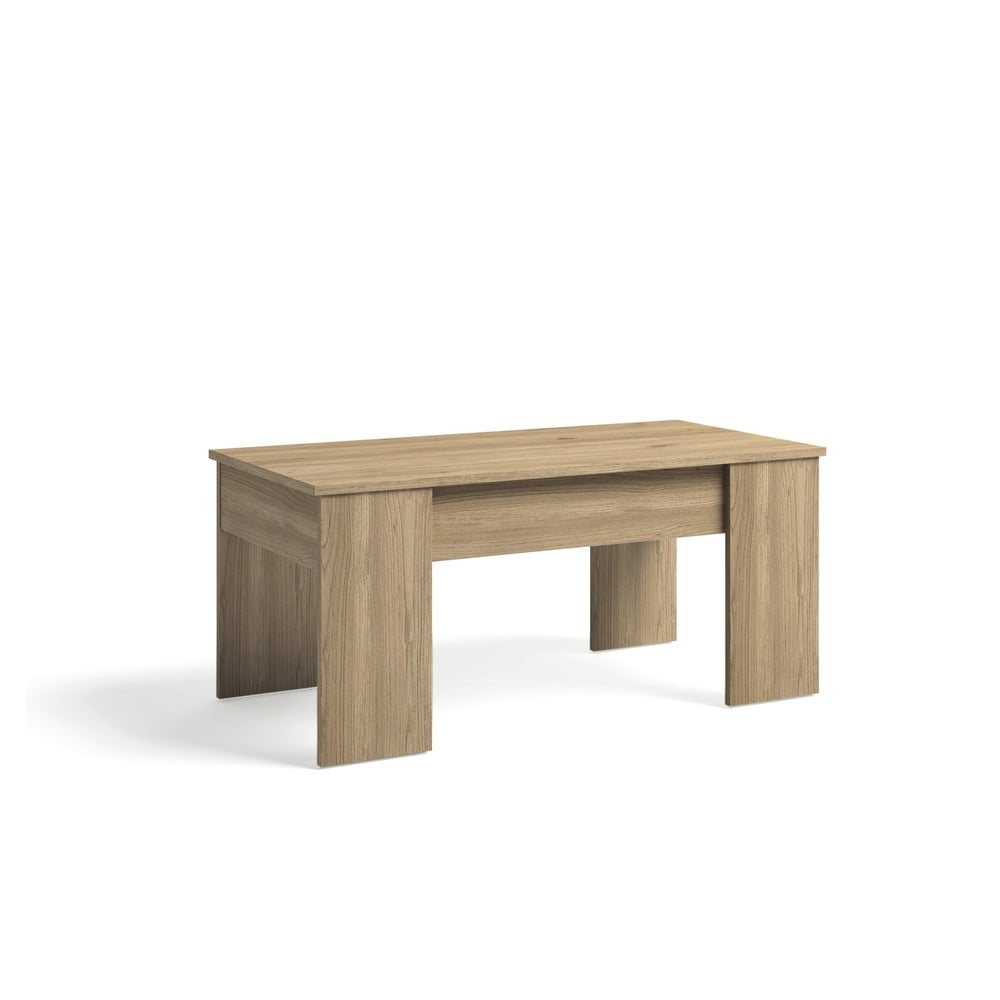 Măsuță de cafea în culoare naturală cu aspect de lemn de pin 50x100 cm Natura – Marckeric Măsuță de cafea în culoare naturală cu aspect de lemn de pin 50x100 cm Natura – Marckeric