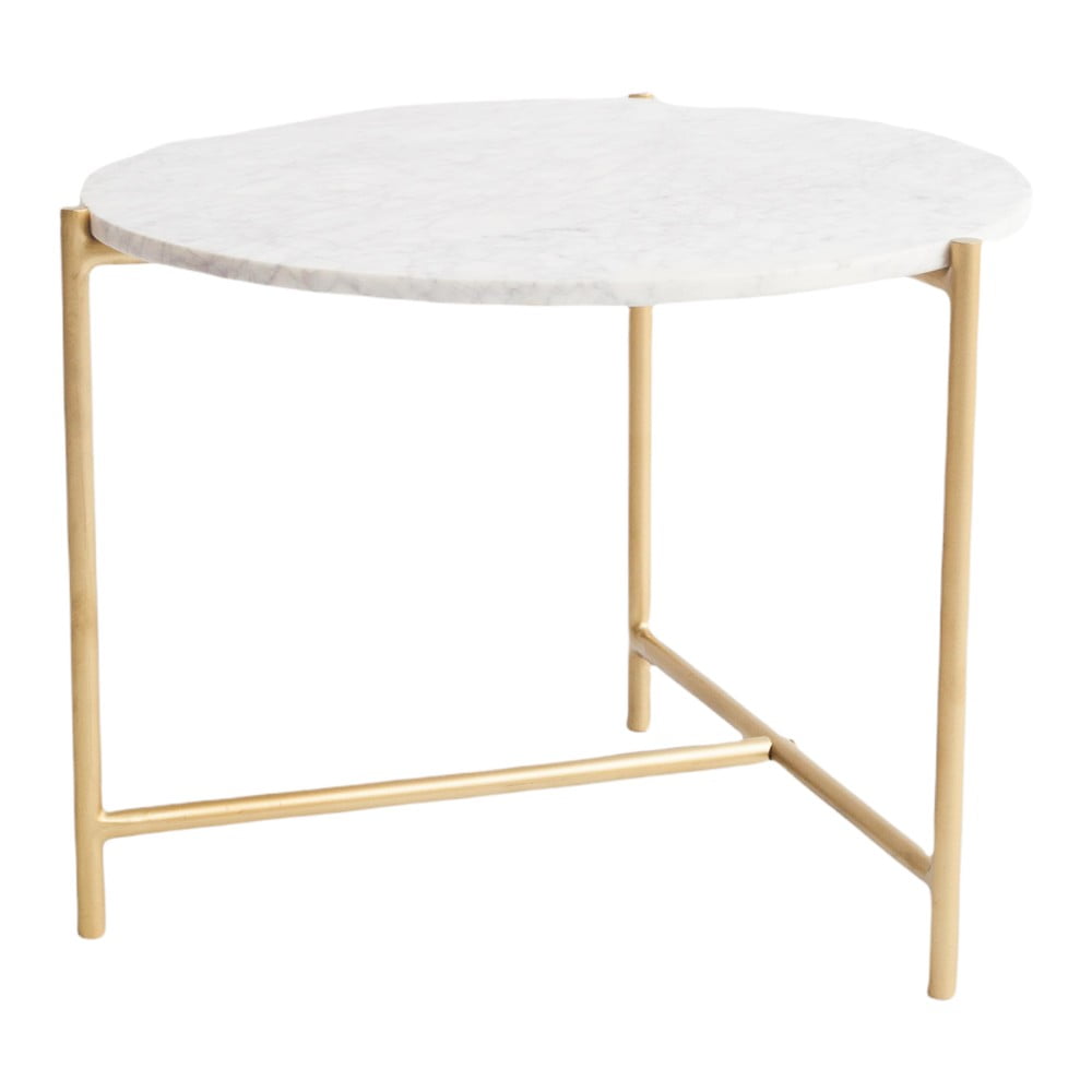 Măsuță de cafea albă rotundă din marmură ø 50 cm Morgans – Really Nice Things Măsuță de cafea albă rotundă din marmură ø 50 cm Morgans – Really Nice Things