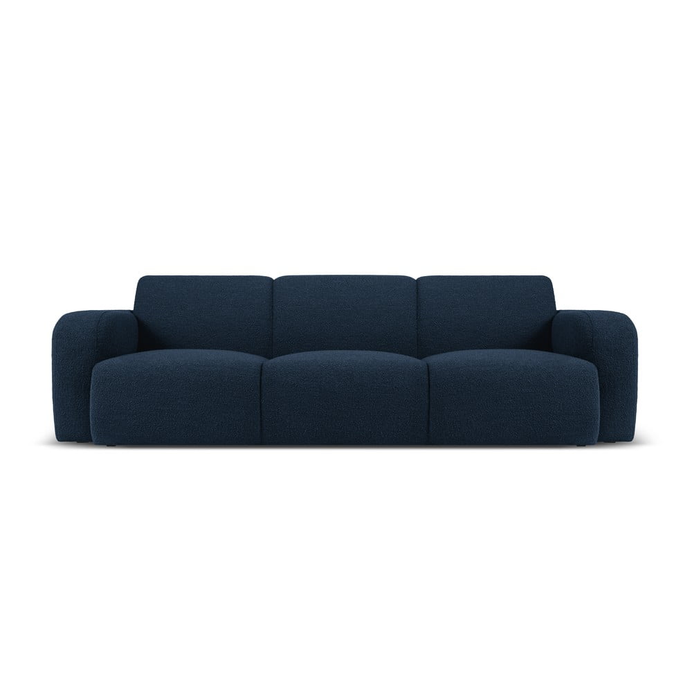 Canapea albastru-închis cu tapițerie din stofă bouclé 235 cm Molino – Micadoni Home Canapea albastru-închis cu tapițerie din stofă bouclé 235 cm Molino – Micadoni Home