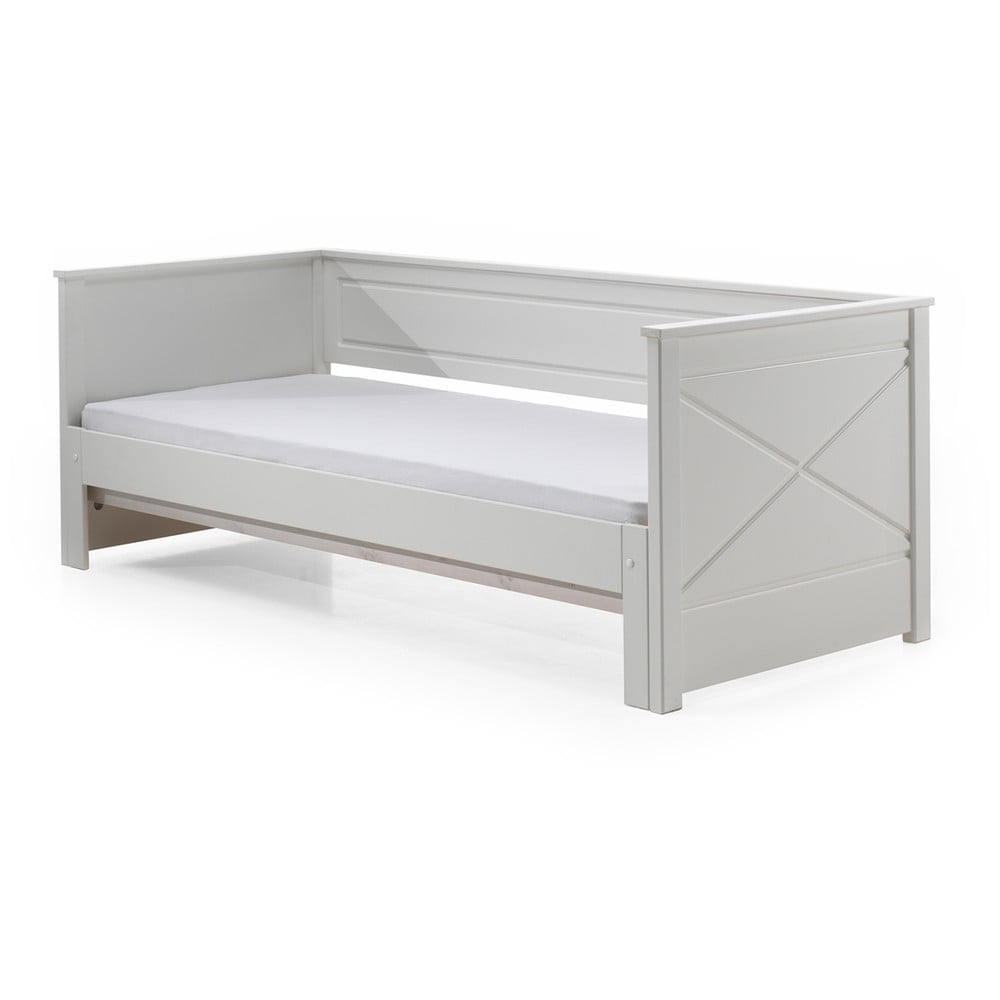 Pat pentru copii alb cu extensie suplimentară 180x200/90x200 cm PINO – Vipack Pat pentru copii alb cu extensie suplimentară 180x200/90x200 cm PINO – Vipack