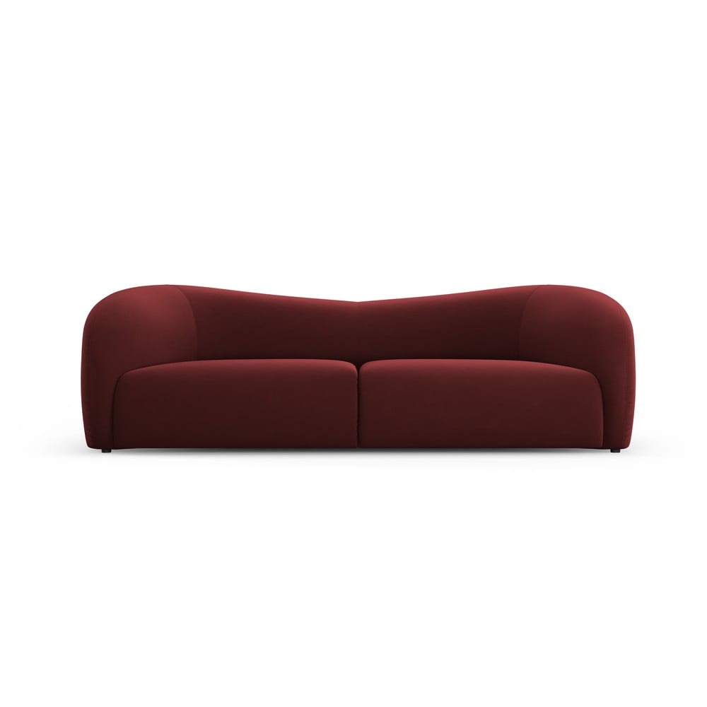Canapea burgundy cu tapițerie din catifea 237 cm Santi – Interieurs 86 Canapea burgundy cu tapițerie din catifea 237 cm Santi – Interieurs 86
