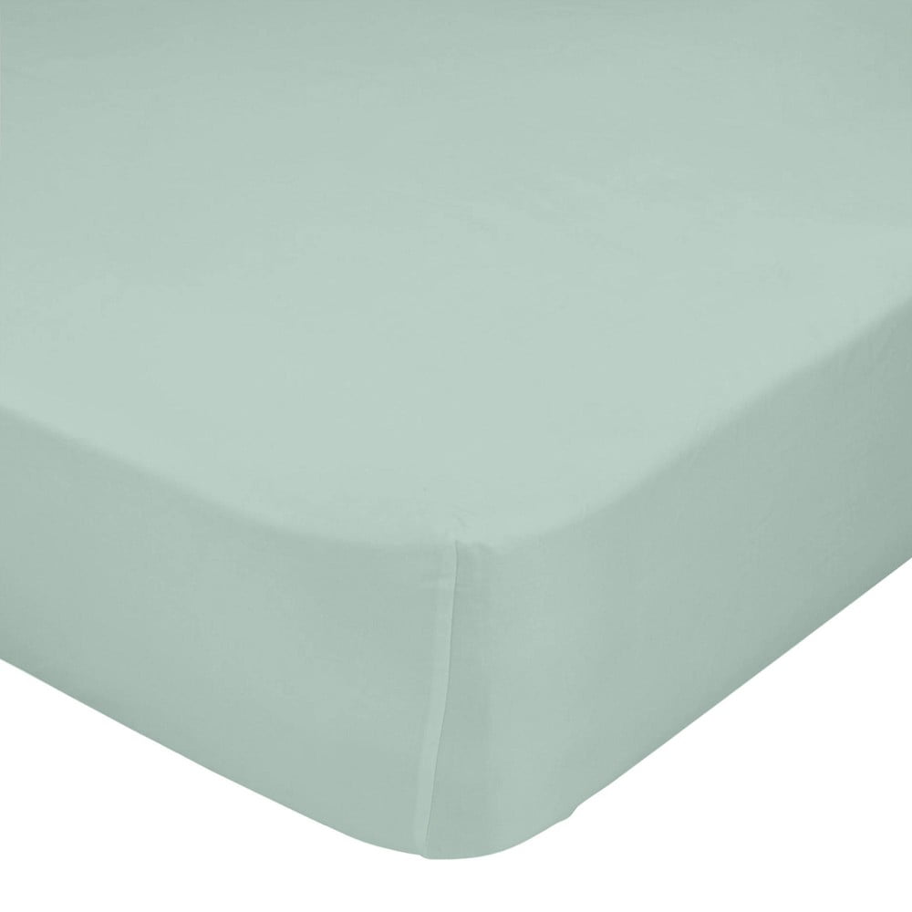 Cearceaf din bumbac pentru copii Mr. Fox Basic, 60 x 120 cm, verde mentă Cearceaf din bumbac pentru copii Mr. Fox Basic, 60 x 120 cm, verde mentă