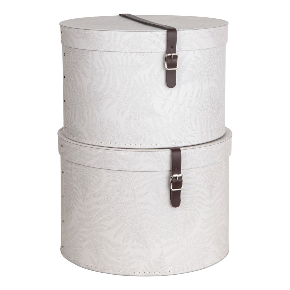 Cutii de depozitare 2 buc. din carton cu capac Rut – Bigso Box of Sweden Cutii de depozitare 2 buc. din carton cu capac Rut – Bigso Box of Sweden