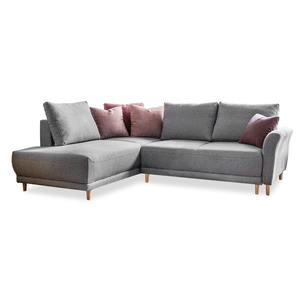 Colțar extensibil cu șezlong pe partea stângă Miuform Lovely Annie, gri deschis Colțar extensibil cu șezlong pe partea stângă Miuform Lovely Annie, gri deschis