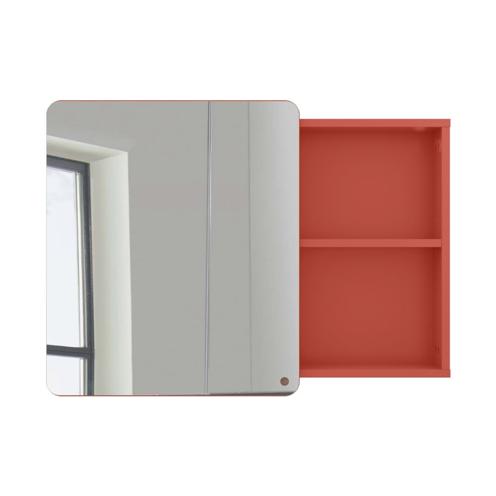 Dulap de baie roșu suspendat/cu oglindă 80x58 cm Color Bath – Tom Tailor Dulap de baie roșu suspendat/cu oglindă 80x58 cm Color Bath – Tom Tailor