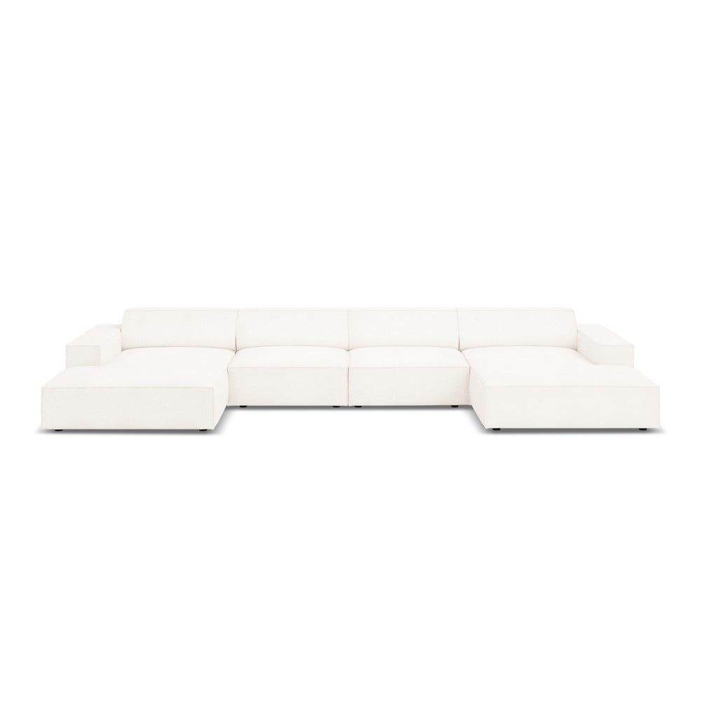 Colțar bej cu tapițerie bouclé (în formă de "U") Jodie – Micadoni Home Colțar bej cu tapițerie bouclé (în formă de "U") Jodie – Micadoni Home