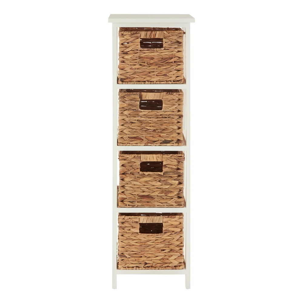 Etajeră de baie albă/în culoare naturală din lemn masiv de paulownia 32x100 cm Padstow – Premier Housewares Etajeră de baie albă/în culoare naturală din lemn masiv de paulownia 32x100 cm Padstow – Premier Housewares