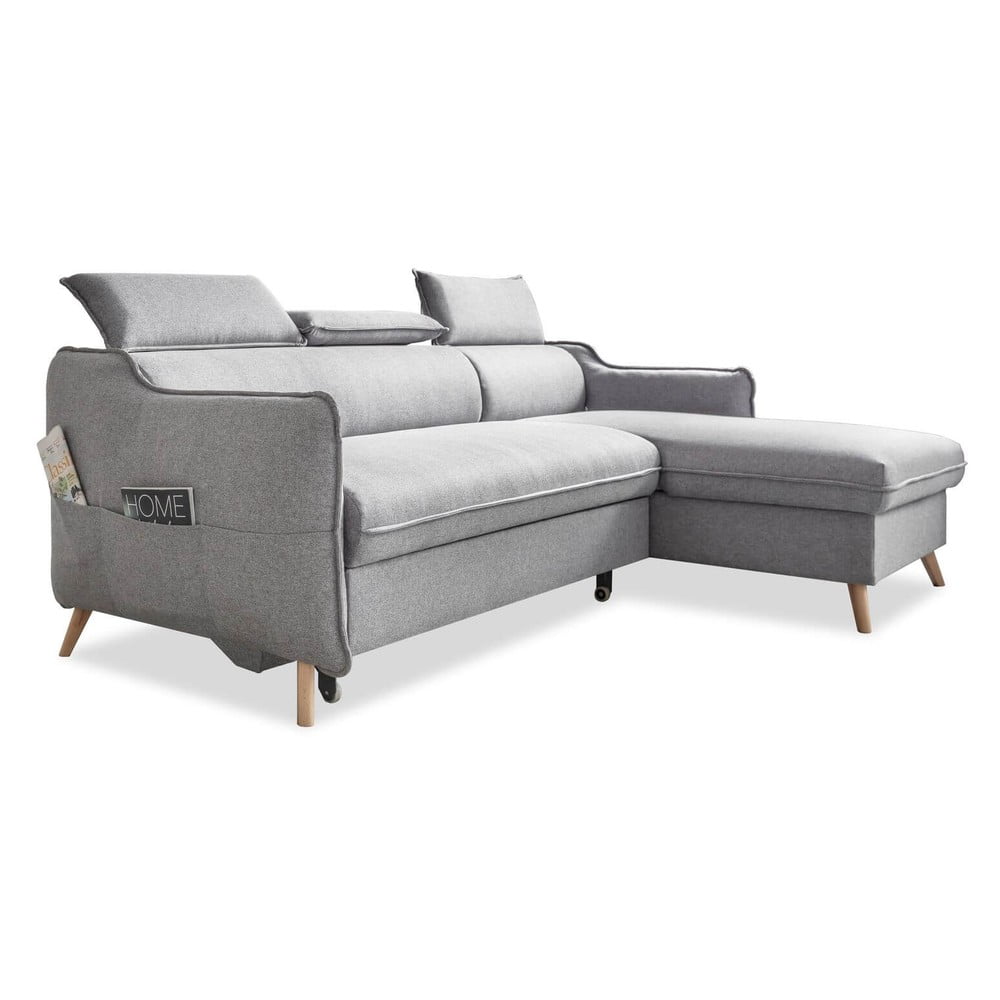 Colțar gri deschis extensibil (cu colț pe partea dreaptă) Sweet Harmony – Miuform Colțar gri deschis extensibil (cu colț pe partea dreaptă) Sweet Harmony – Miuform