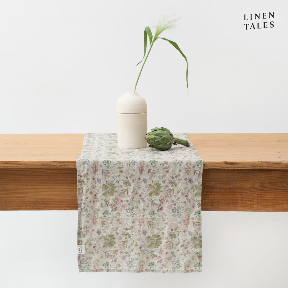 Napron de masă din in 40x200 cm Botany 2 Lightweight – Linen Tales Napron de masă din in 40x200 cm Botany 2 Lightweight – Linen Tales