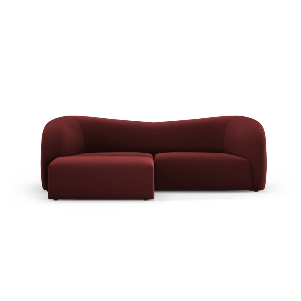 Canapea burgundy cu tapițerie din catifea 237 cm Santi – Interieurs 86 Canapea burgundy cu tapițerie din catifea 237 cm Santi – Interieurs 86