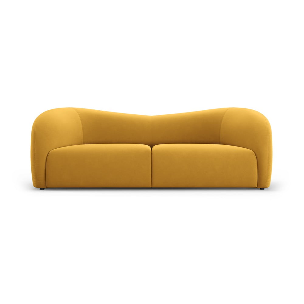Canapea galben-muștar cu tapițerie din catifea 197 cm Santi – Interieurs 86 Canapea galben-muștar cu tapițerie din catifea 197 cm Santi – Interieurs 86