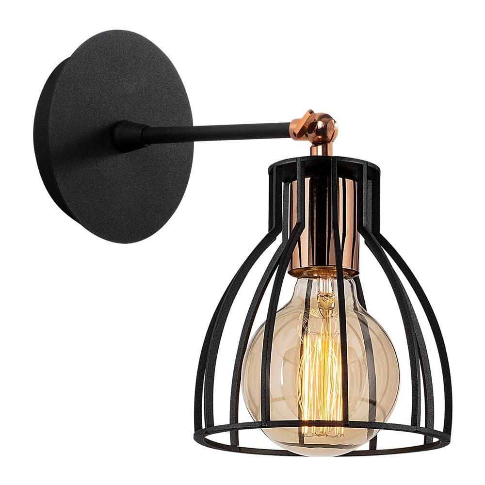 Aplică de perete neagră/în culoarea bronz ø 15 cm Kemah – Opviq lights Aplică de perete neagră/în culoarea bronz ø 15 cm Kemah – Opviq lights