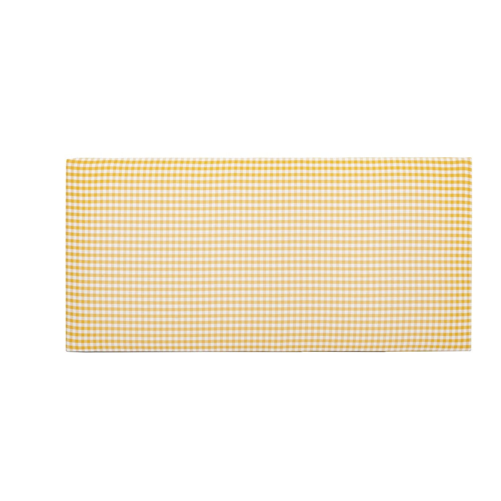 Tăblie de pat galbenă tapițată 110x52 cm Marina – Really Nice Things Tăblie de pat galbenă tapițată 110x52 cm Marina – Really Nice Things
