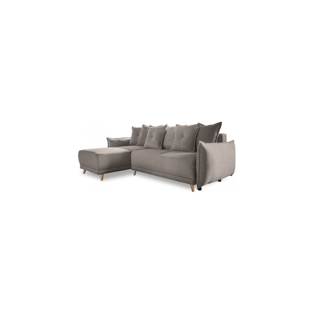 Colțar maro deschis extensibil cu tapițerie din catifea reiată (colț variabil) Lazy Lukka – Miuform Colțar maro deschis extensibil cu tapițerie din catifea reiată (colț variabil) Lazy Lukka – Miuform