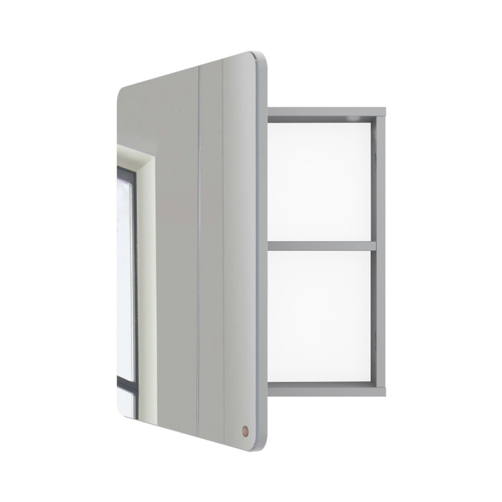 Dulap de baie gri suspendat/cu oglindă 50x58 cm Color Bath – Tom Tailor Dulap de baie gri suspendat/cu oglindă 50x58 cm Color Bath – Tom Tailor