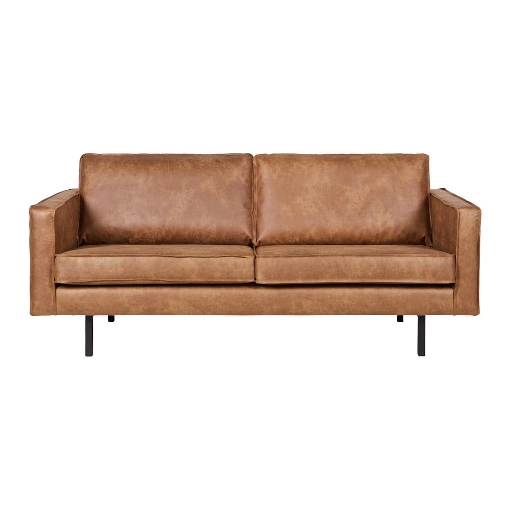 Canapea cu husă din piele reciclată BePureHome Rodeo, maro, 190 cm Canapea cu husă din piele reciclată BePureHome Rodeo, maro, 190 cm