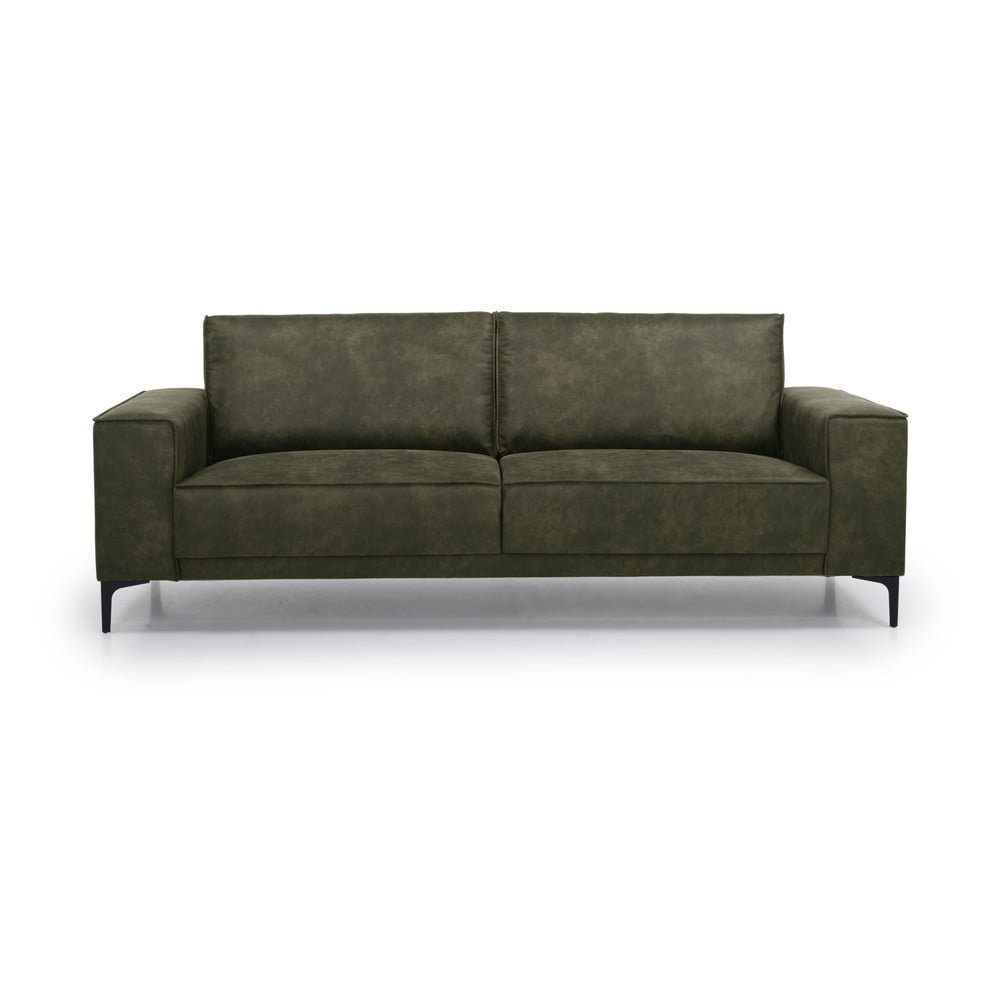 Canapea verde cu tapițerie din imitație de piele 224 cm Copenhagen – Scandic Canapea verde cu tapițerie din imitație de piele 224 cm Copenhagen – Scandic