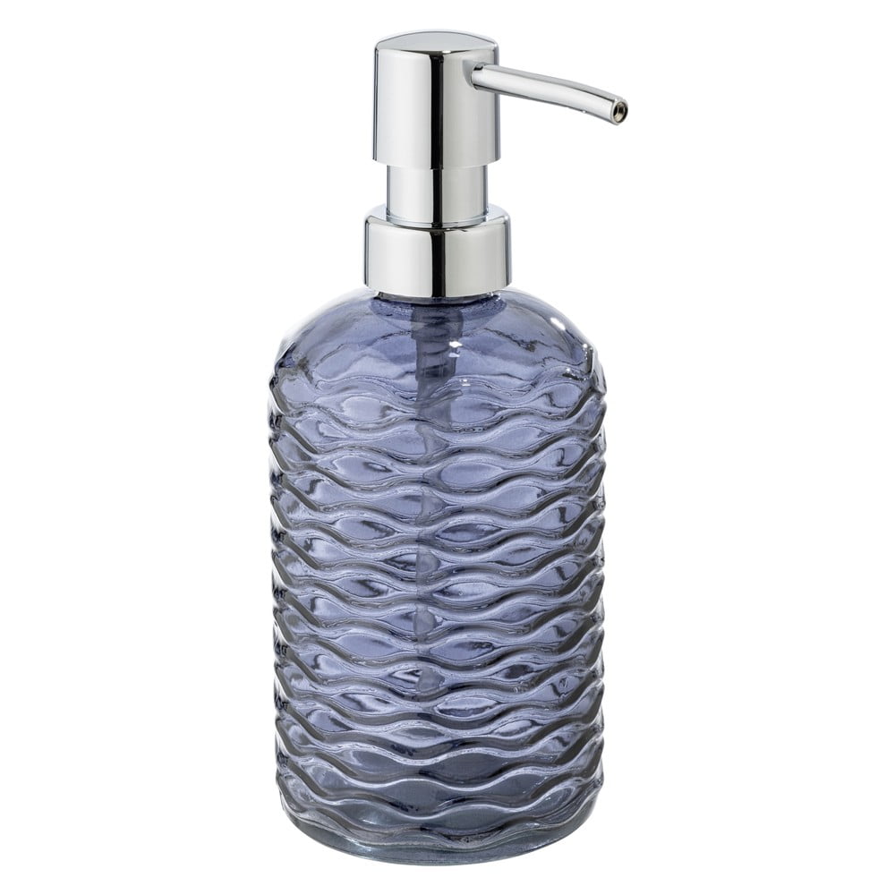 Dozator de săpun lichid albastru închis din sticlă 0.5 l Vetro – Wenko Dozator de săpun lichid albastru închis din sticlă 0.5 l Vetro – Wenko