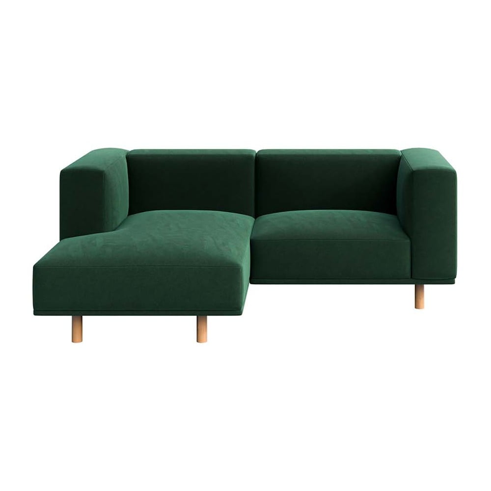 Colțar verde închis cu tapițerie din catifea (colț pe partea stângă ) Kukumo – Ame Yens Colțar verde închis cu tapițerie din catifea (colț pe partea stângă ) Kukumo – Ame Yens