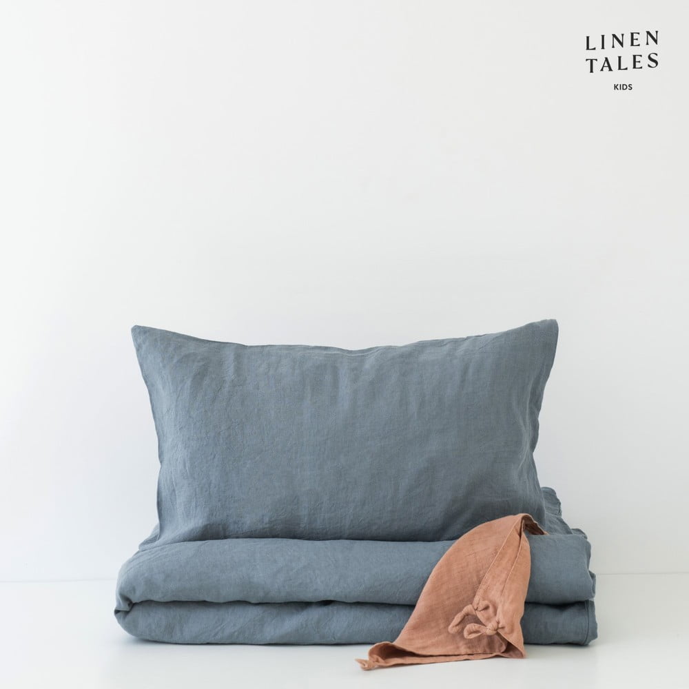 Lenjerie de pat pentru copii din in pentru pat de o persoană 140x200 cm – Linen Tales Lenjerie de pat pentru copii din in pentru pat de o persoană 140x200 cm – Linen Tales