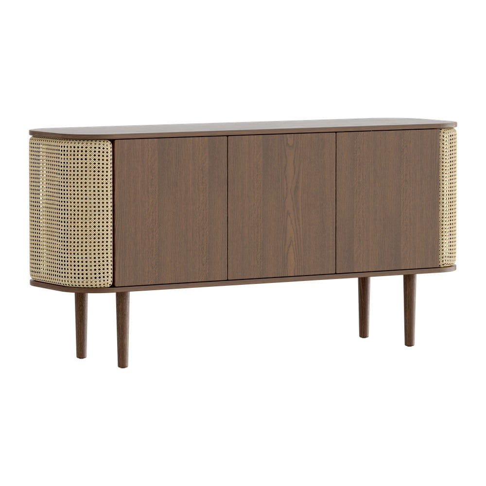 Comodă maro/în culoare naturală joasă cu aspect de lemn de stejar 150x75 cm Treasures – UMAGE Comodă maro/în culoare naturală joasă cu aspect de lemn de stejar 150x75 cm Treasures – UMAGE