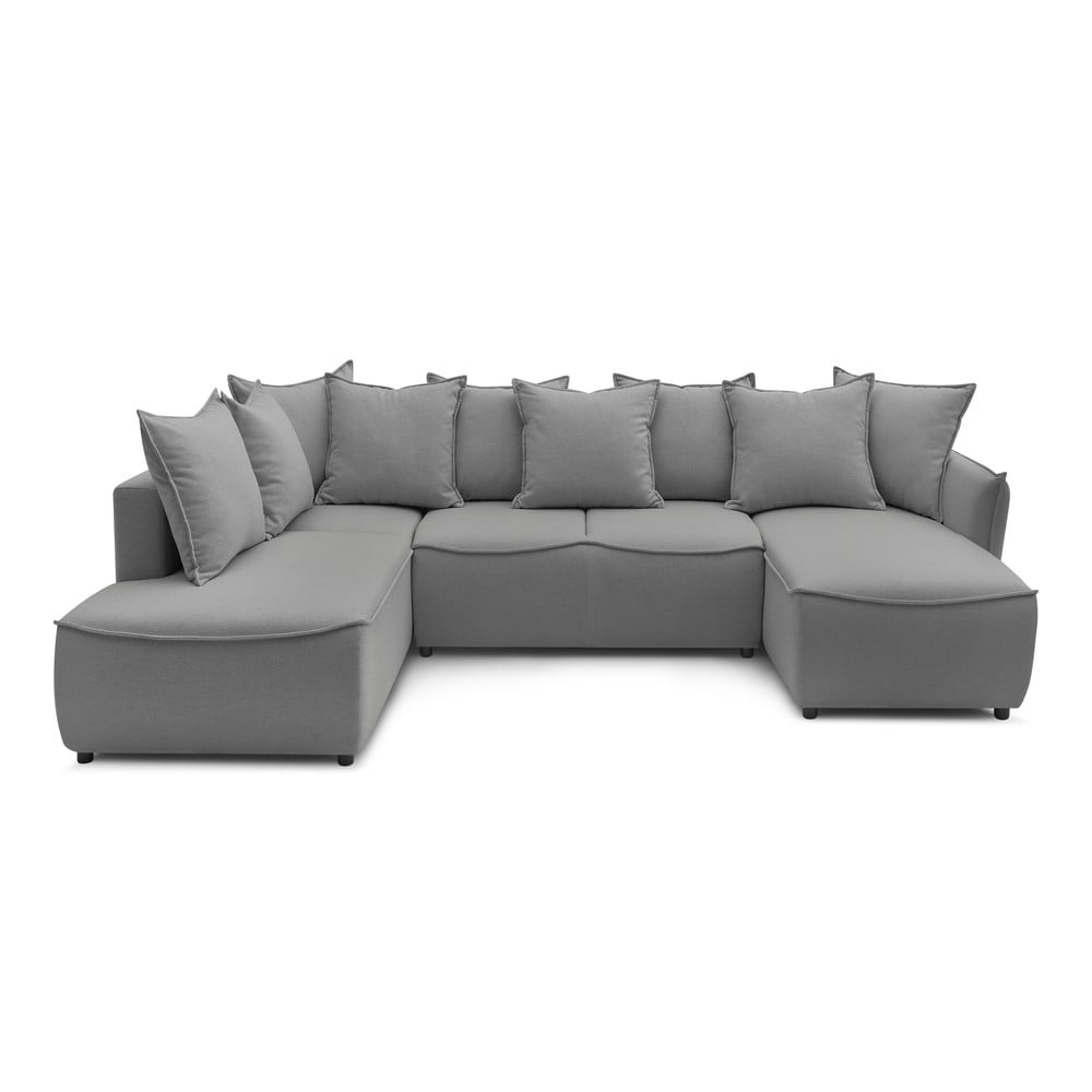Colțar gri deschis extensibil (colț pe partea stângă ) Leon – Bobochic Paris Colțar gri deschis extensibil (colț pe partea stângă ) Leon – Bobochic Paris