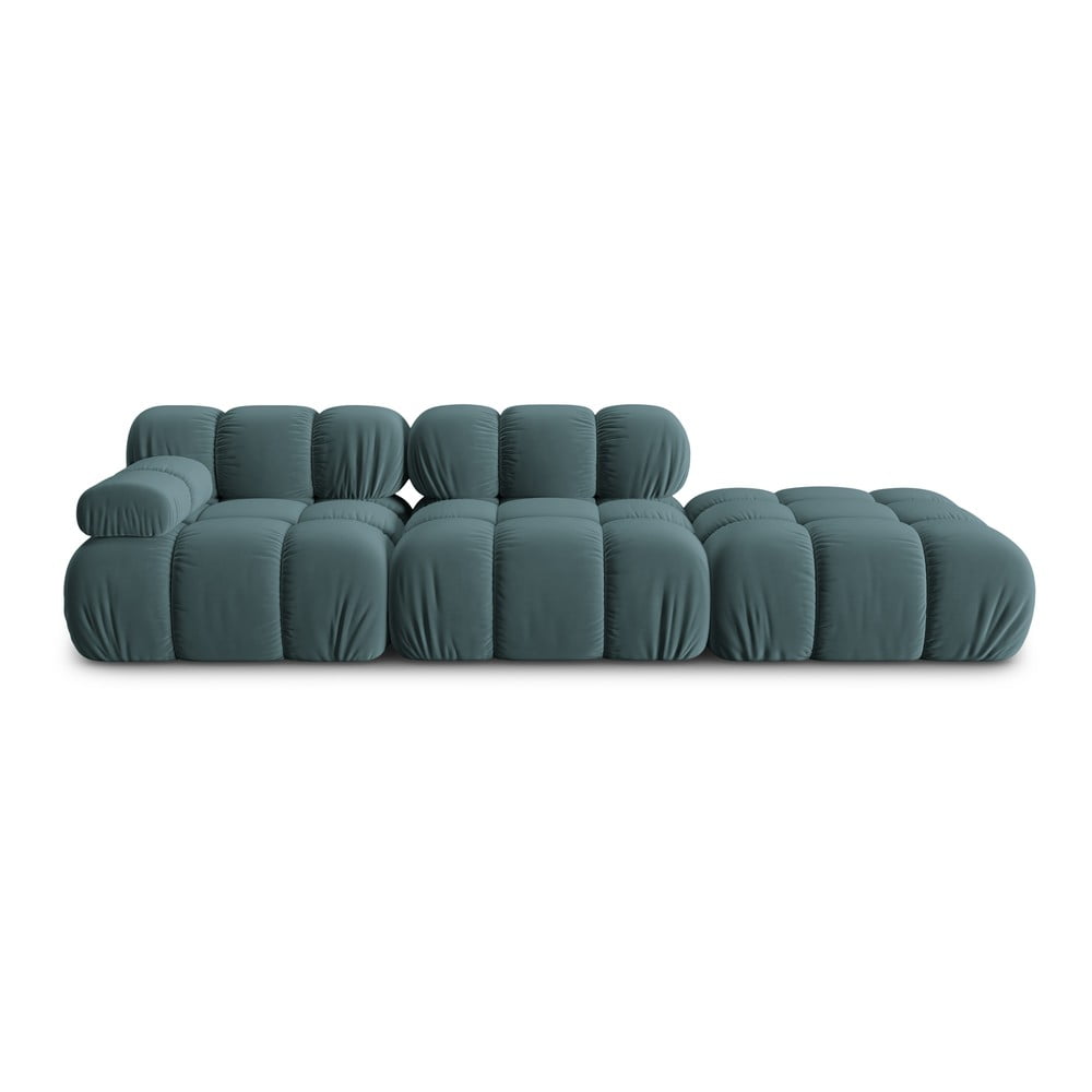Canapea albastru petrol cu tapițerie din catifea 282 cm Bellis – Micadoni Home Canapea albastru petrol cu tapițerie din catifea 282 cm Bellis – Micadoni Home