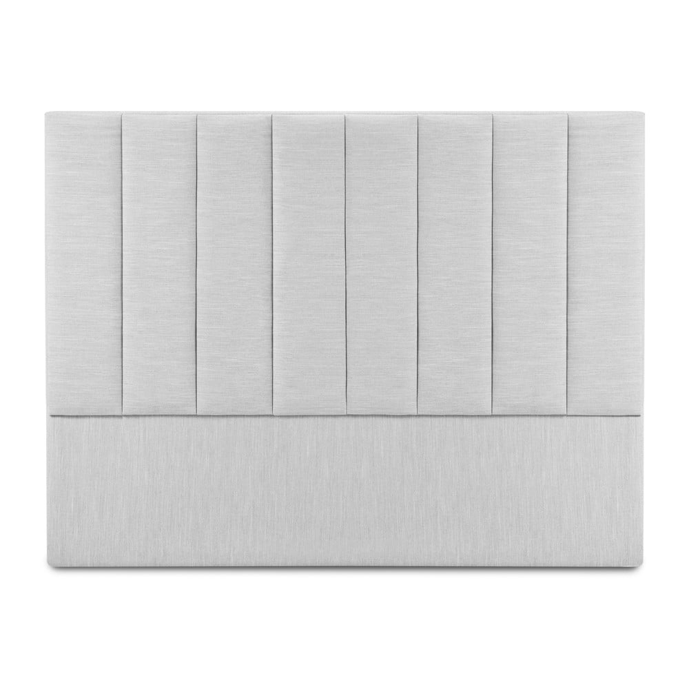 Tăblie de pat gri deschis tapițată 140x120 cm LA - Cosmopolitan Design Tăblie de pat gri deschis tapițată 140x120 cm LA - Cosmopolitan Design