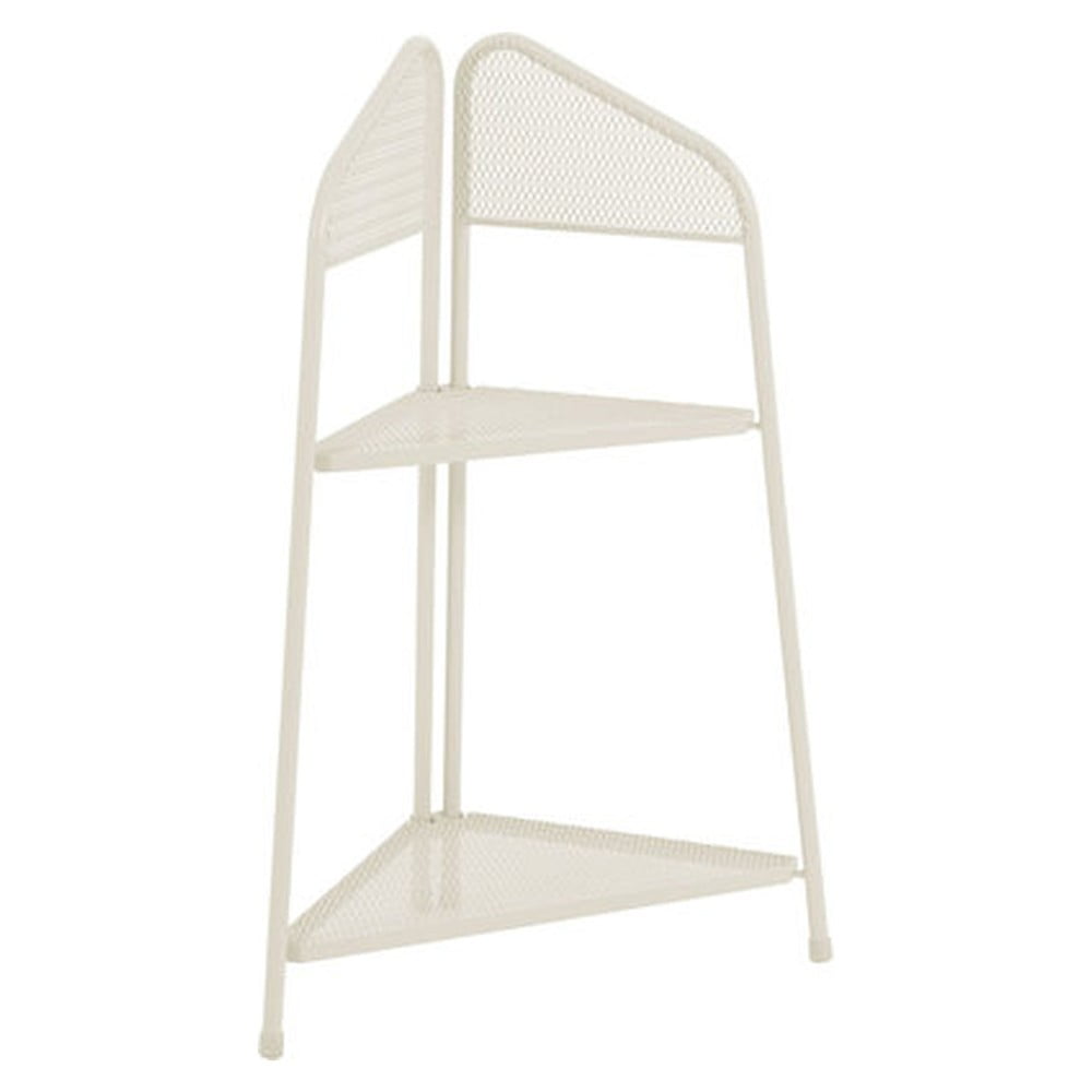 Etajeră metalică pe colț pentru balcon Garden Pleasure MWH, înălțime 100 cm, bej deschis Etajeră metalică pe colț pentru balcon Garden Pleasure MWH, înălțime 100 cm, bej deschis
