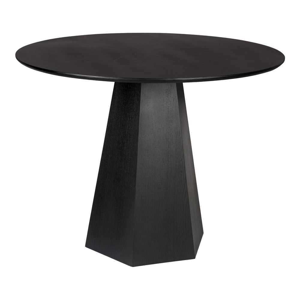 Masă de dining rotundă cu blat cu aspect de lemn de frasin ø 100 cm Pilar – Zuiver Masă de dining rotundă cu blat cu aspect de lemn de frasin ø 100 cm Pilar – Zuiver