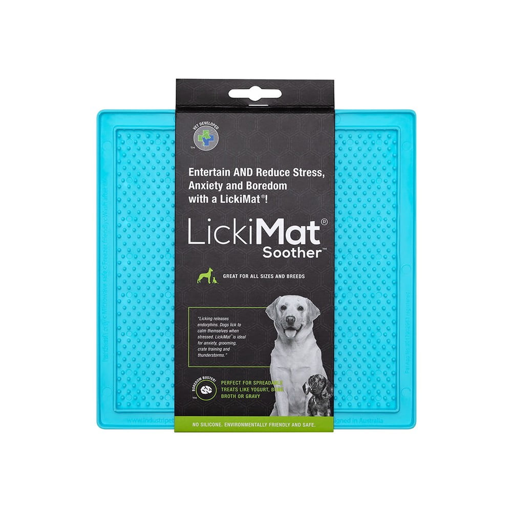 Covoraș de lins pentru animale de companie Soother Turquoise – LickiMat Covoraș de lins pentru animale de companie Soother Turquoise – LickiMat