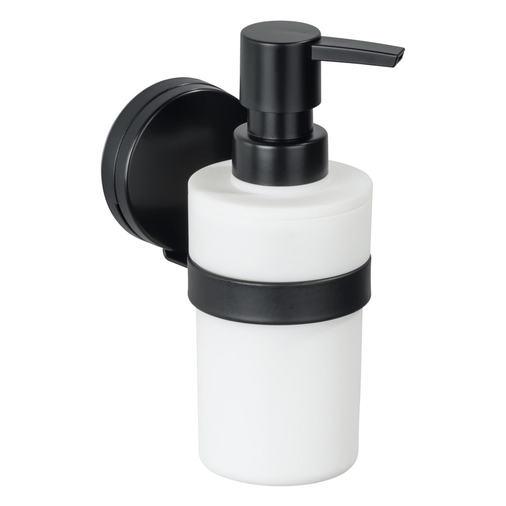 Dozator de săpun cu suport de perete Wenko Static-Loc® Plus. negru-alb Dozator de săpun cu suport de perete Wenko Static-Loc® Plus. negru-alb