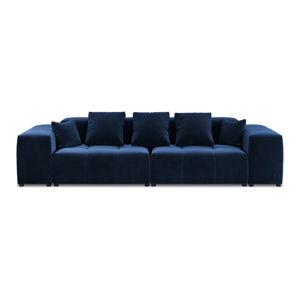 Canapea albastră cu tapițerie din catifea 320 cm Rome Velvet - Cosmopolitan Design Canapea albastră cu tapițerie din catifea 320 cm Rome Velvet - Cosmopolitan Design