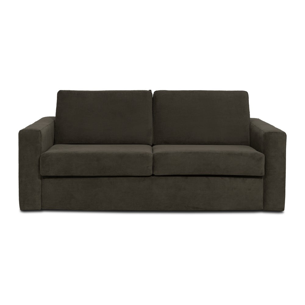 Canapea maro extensibilă din catifea reiată 197 cm Elbeko - Scandic Canapea maro extensibilă din catifea reiată 197 cm Elbeko - Scandic