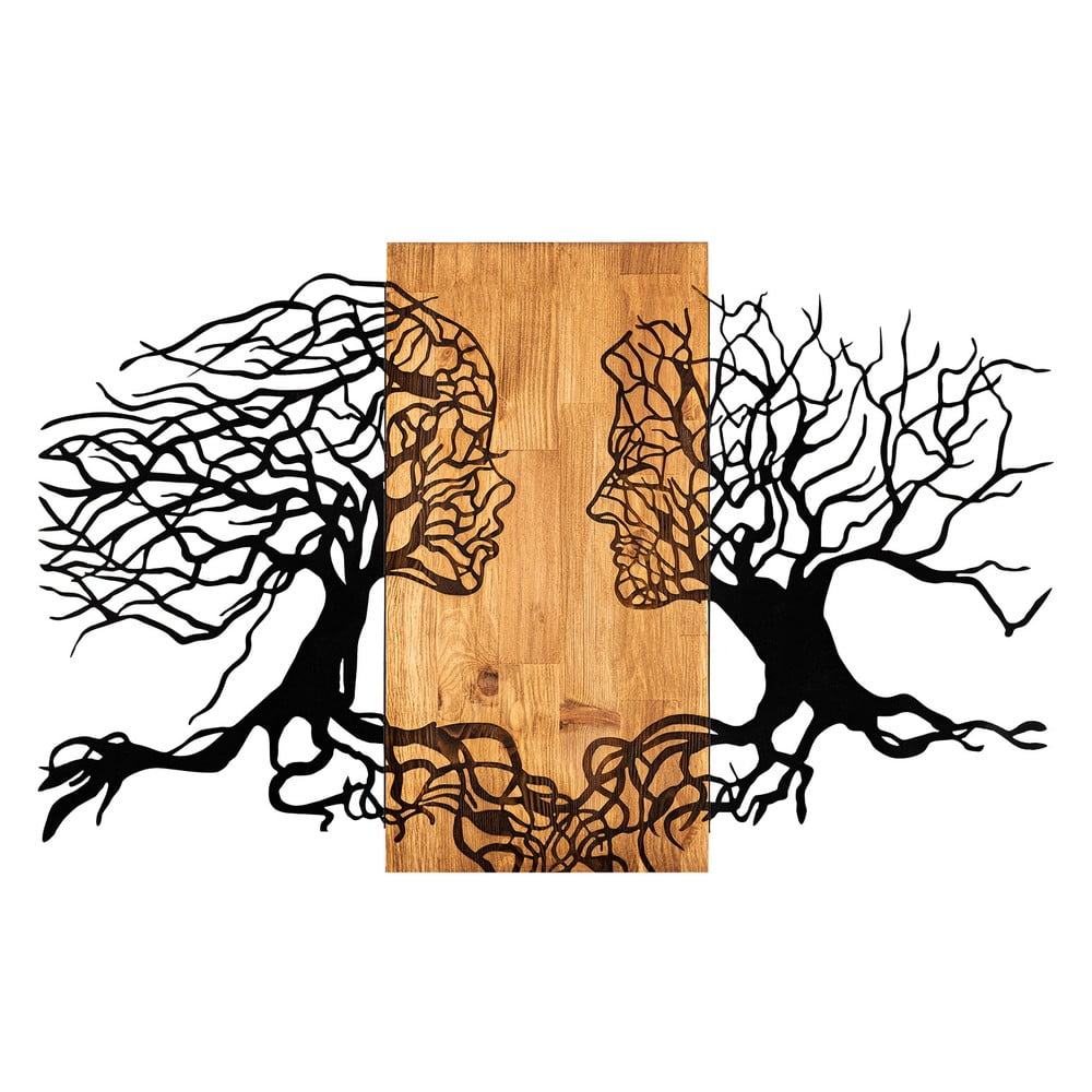 Decorațiune de perete din lemn/din metal 92x58 cm Tutku – Wallity Decorațiune de perete din lemn/din metal 92x58 cm Tutku – Wallity