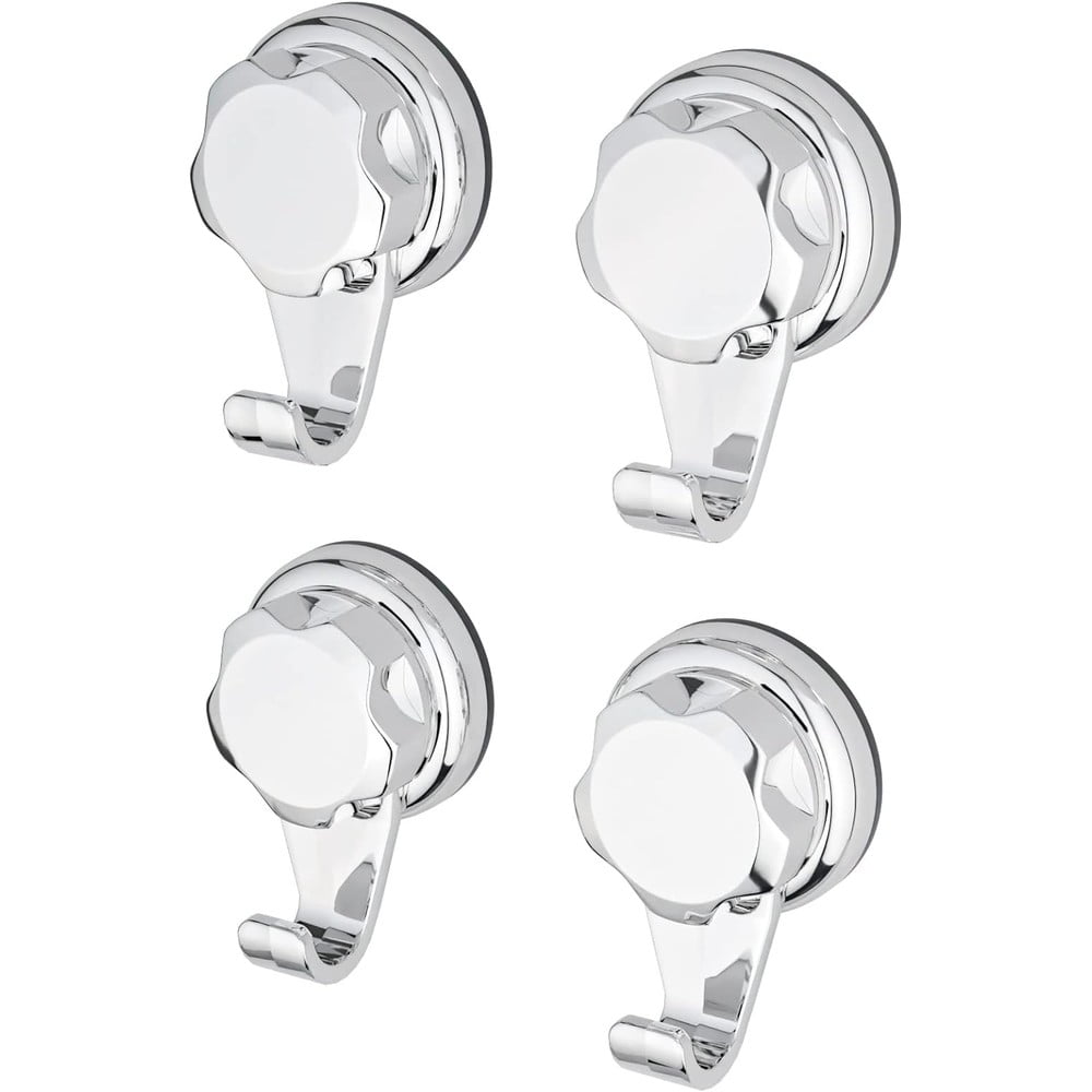 Cârlige argintii 4 buc. autoadezive din metal Bestlock Bath – Compactor Cârlige argintii 4 buc. autoadezive din metal Bestlock Bath – Compactor