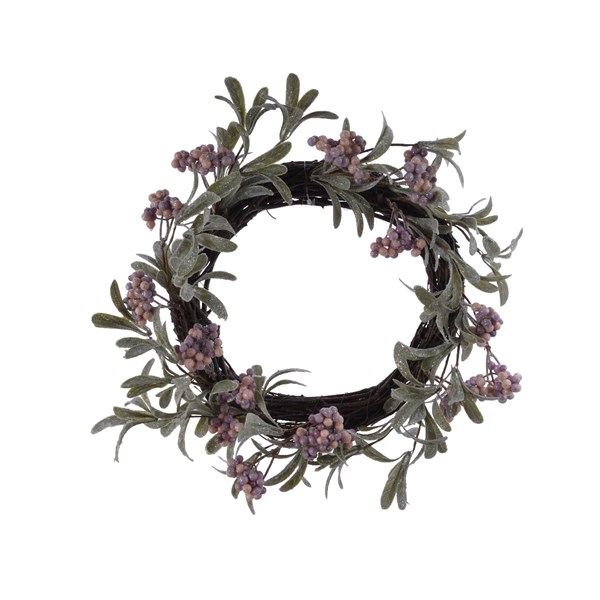 Coronita artificiala - Deco Birch Wreath Pink-Lilac Berries, 35 cm | Kaemingk Coronita artificiala - Deco Birch Wreath Pink-Lilac Berries, 35 cm | Kaemingk