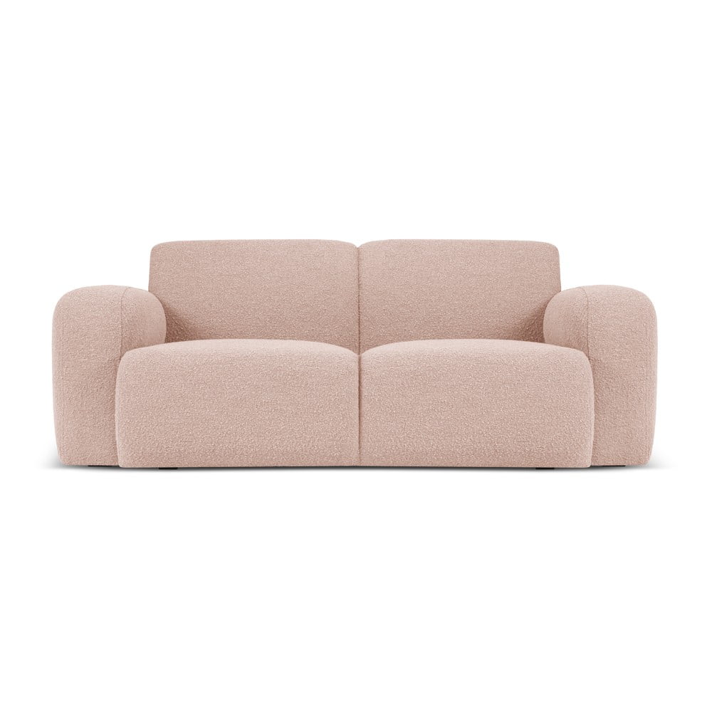 Canapea roz cu tapițerie din stofă bouclé 170 cm Molino – Micadoni Home Canapea roz cu tapițerie din stofă bouclé 170 cm Molino – Micadoni Home