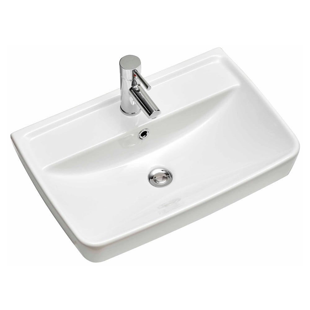 Chiuvetă din ceramică fără baterie albă 60x40 cm Set 357 - Pelipal Chiuvetă din ceramică fără baterie albă 60x40 cm Set 357 - Pelipal
