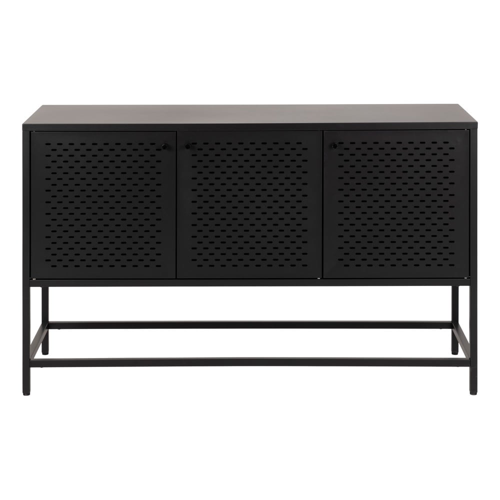 Comodă cu sertare din metal Actona Newcastle, lățime 125 cm, negru Comodă cu sertare din metal Actona Newcastle, lățime 125 cm, negru