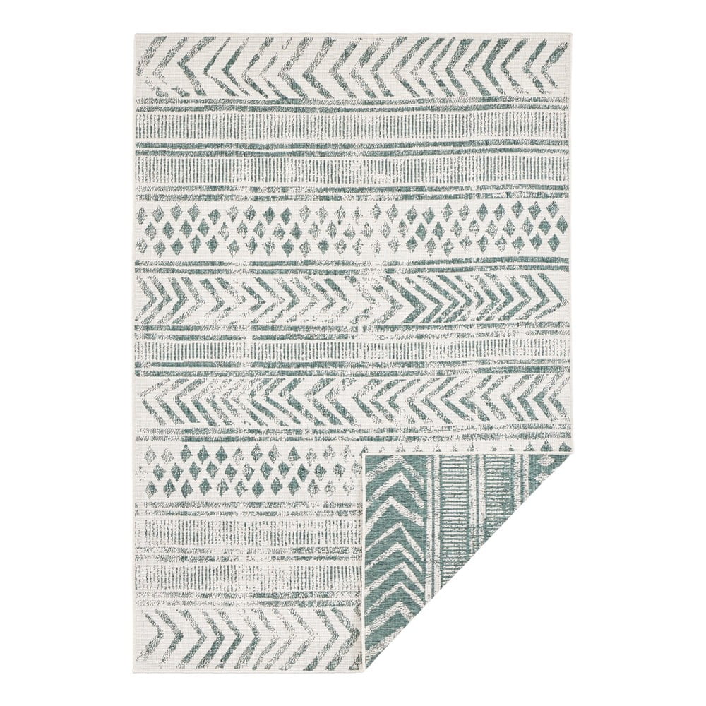 Covor adecvat pentru exterior NORTHRUGS Biri, 80 x 150 cm, verde-crem Covor adecvat pentru exterior NORTHRUGS Biri, 80 x 150 cm, verde-crem